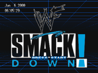 WWF Smackdown title screen for Playstation